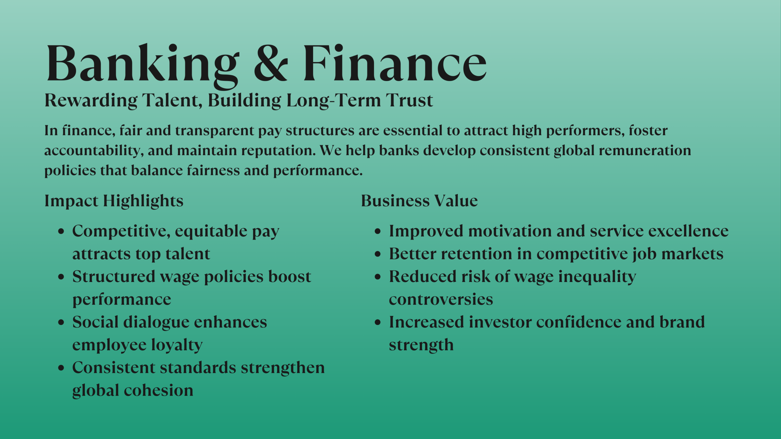 Banking & Finance